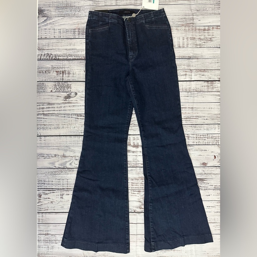 J Brand DARK WASH CIVILITY FLARED‎ JEANS Sz. 29 - Picture 6 of 16